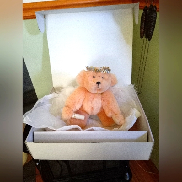 NWT: ANNETTE FUNICELLO - Guardian Angel Vintage Bear with Stand & Certificate - Picture 4 of 7